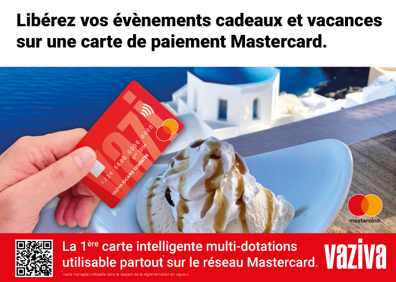 Libérez vos évènements cadeaux et vacances sur une carte de paiement Mastercard.